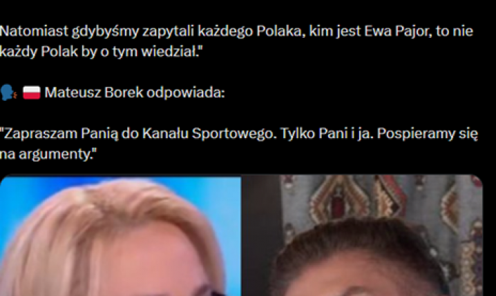 HIT! Mateusz Borek WYJAŚNIA wiceminister sportu i zaprasza na... :D